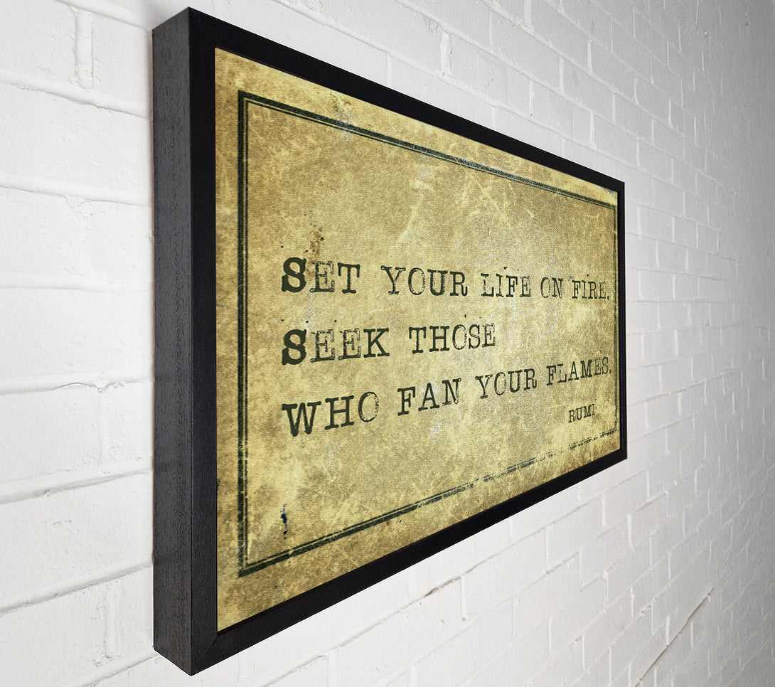  A Canvas Print of Rumi Quote Canvas Print