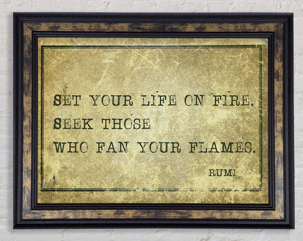 Rumi Quote Framed Print