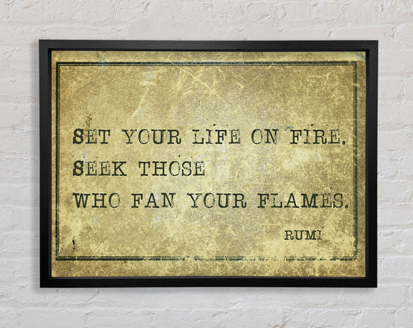 Rumi Quote Framed Print