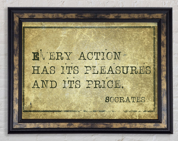 Socrates Quote Framed Print