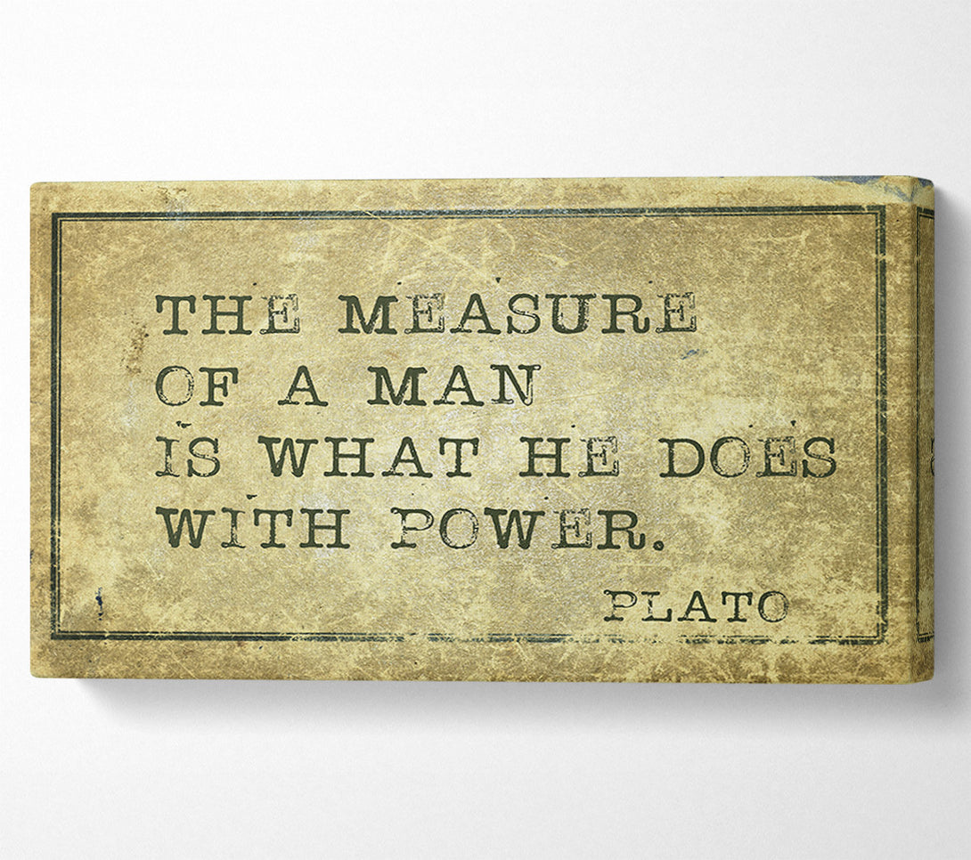  A Canvas Print of Plato Quote 2 Canvas Print