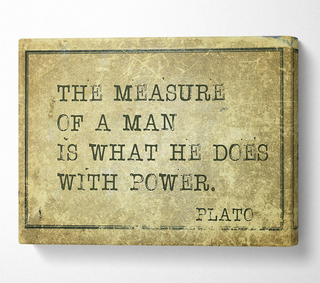  A Canvas Print of Plato Quote 2 Canvas Print