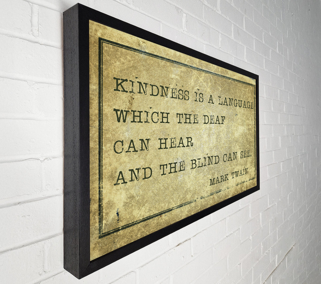  A Canvas Print of Mark Twain quote Canvas Art