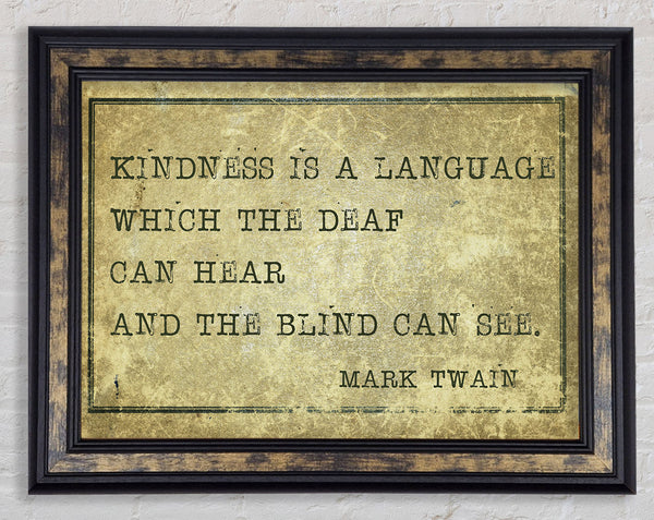 Mark Twain quote Framed Print