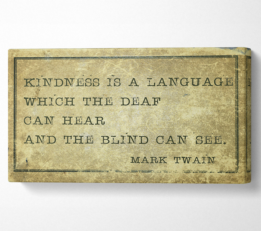  A Canvas Print of Mark Twain quote Canvas Art