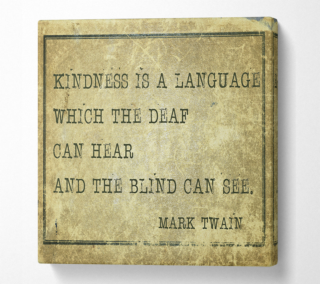  A Canvas Print of Mark Twain quote Canvas Art