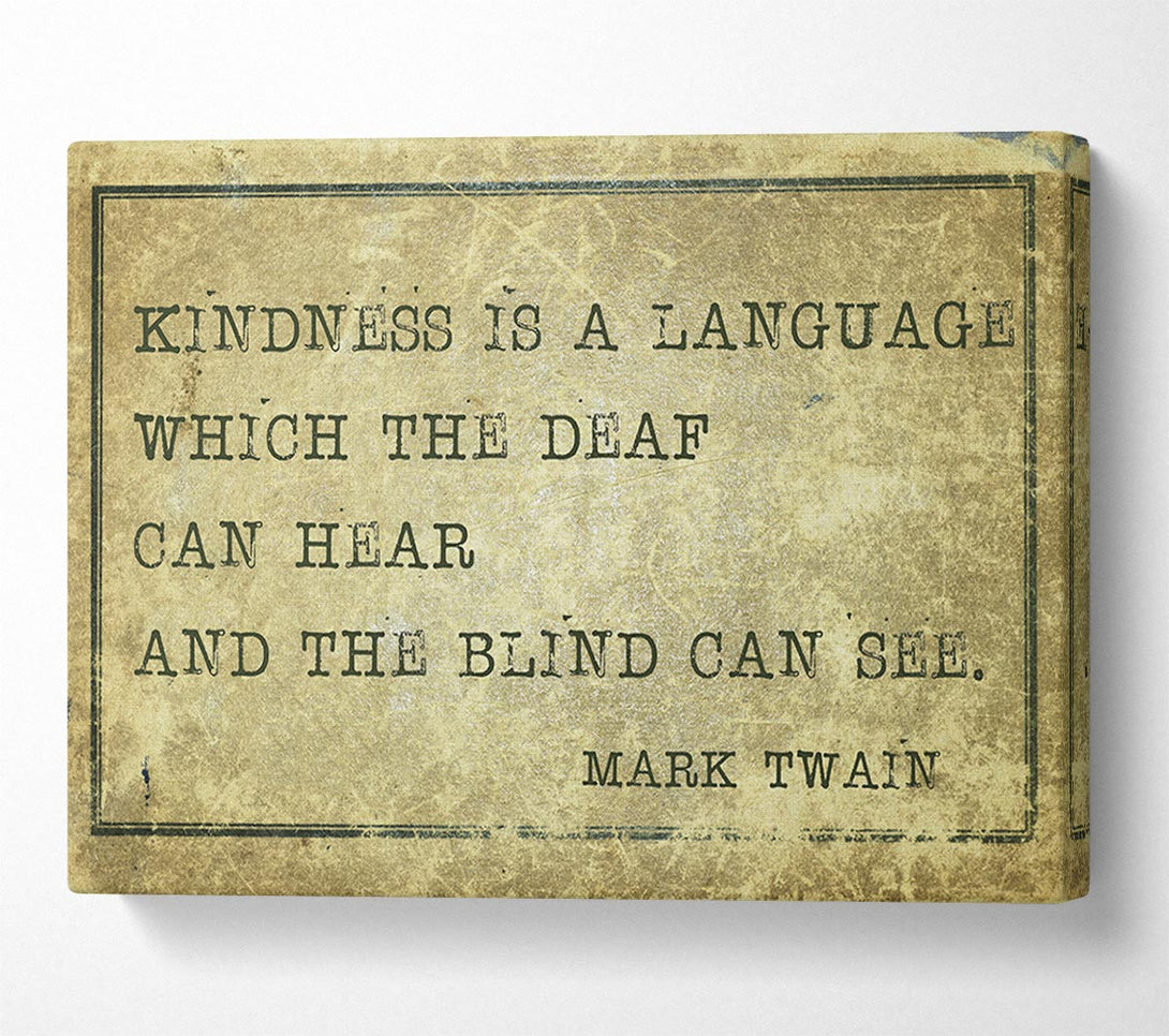  A Canvas Print of Mark Twain quote Canvas Art