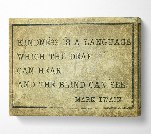  A Canvas Print of Mark Twain quote Canvas Art