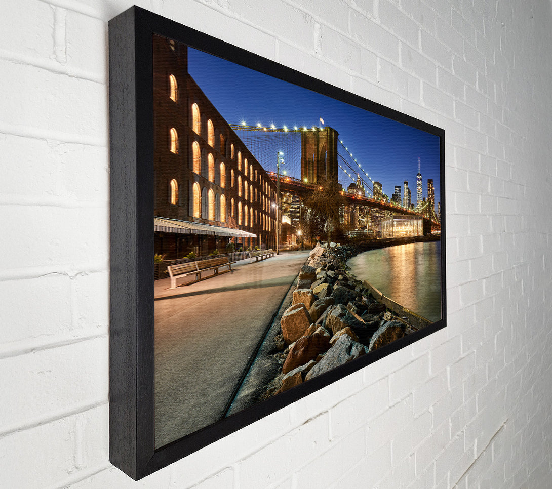  A Canvas Print of Close and personal NYC Bridge Canvas Wall Art