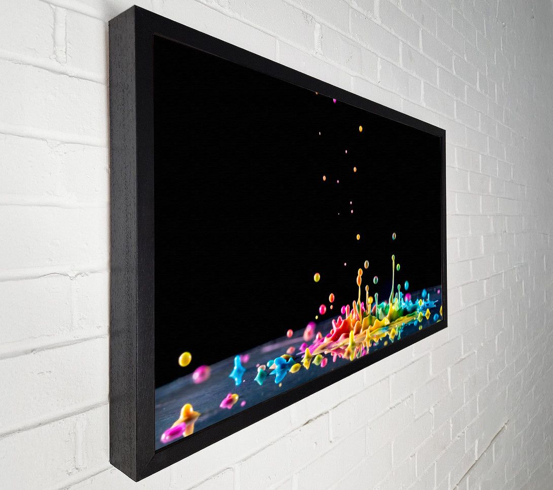  A Canvas Print of Colour splashes on a surface Canvas Wall Art