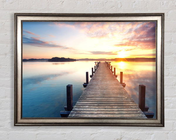 Jeti on the river in Mexico Framed Print