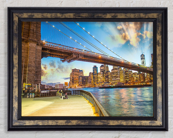 Up close and personal New york Framed Print
