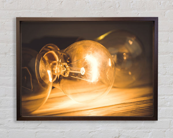 light bulb detail Framed Print