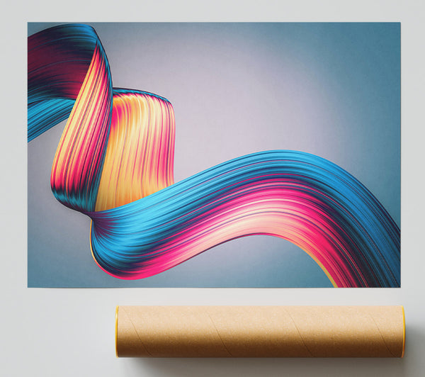 Ribbon Of Colour And Light Print