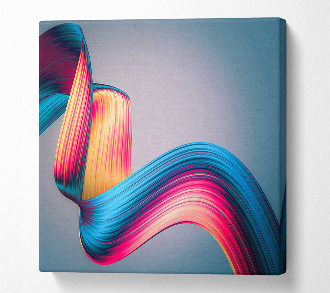  A Canvas Print of Ribbon of colour and light Canvas Print