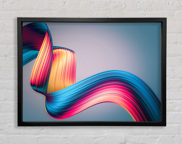 Ribbon of colour and light Framed Print