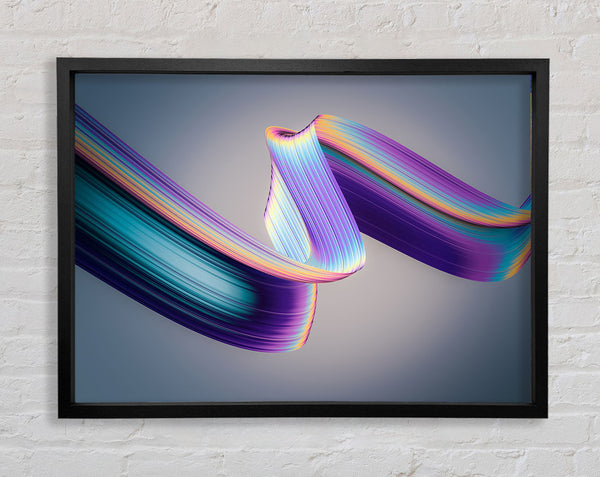 Neon coloured Ribbon Framed Print