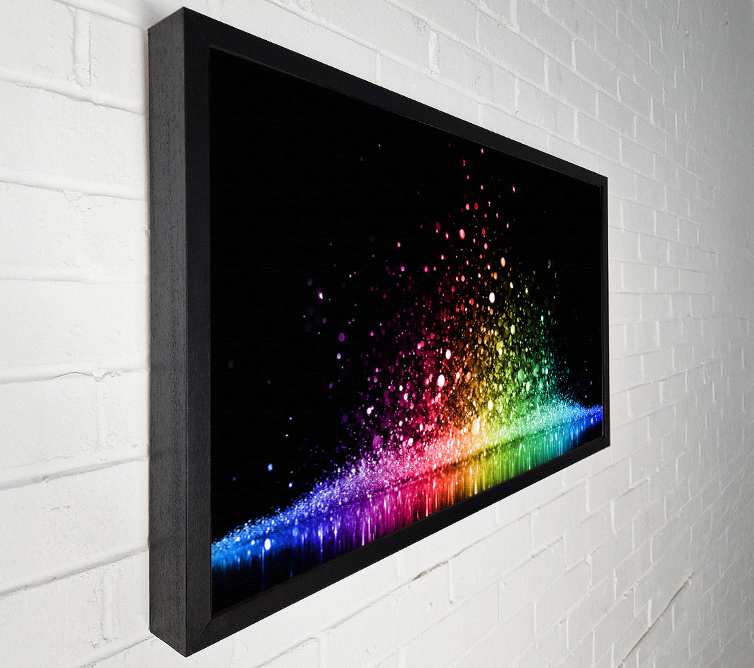  A Canvas Print of Bouncing colour splash Canvas Print