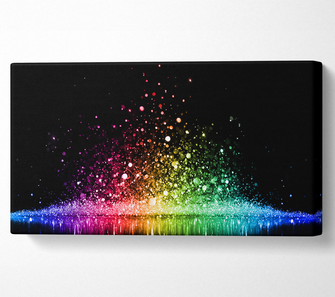  A Canvas Print of Bouncing colour splash Canvas Print
