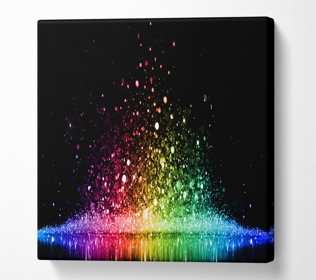  A Canvas Print of Bouncing colour splash Canvas Print