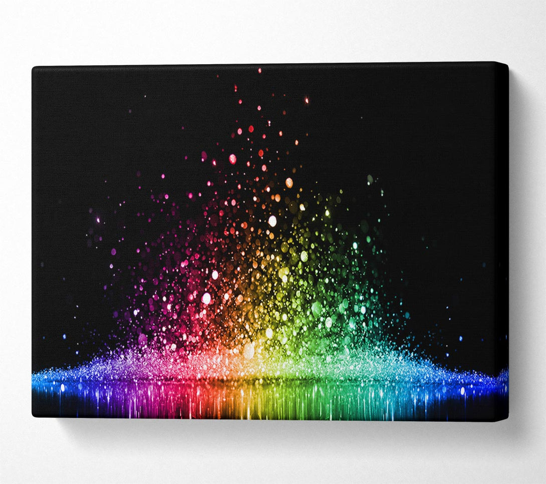  A Canvas Print of Bouncing colour splash Canvas Print