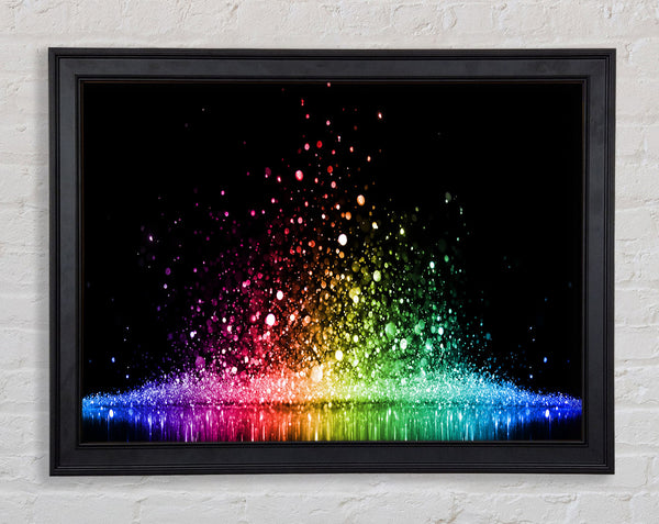 Bouncing colour splash Framed Print