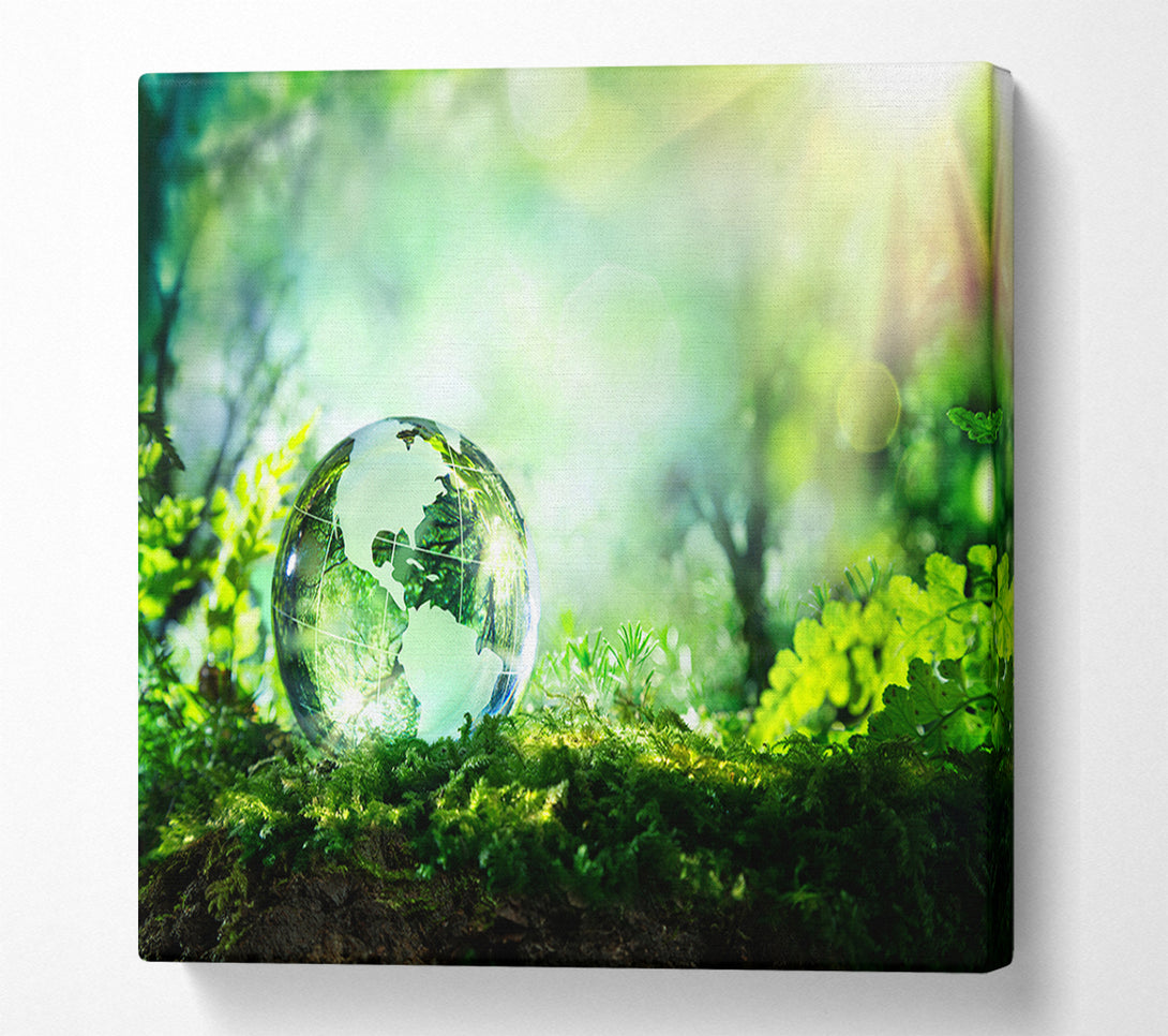  A Canvas Print of Droplet of the earth Canvas Print