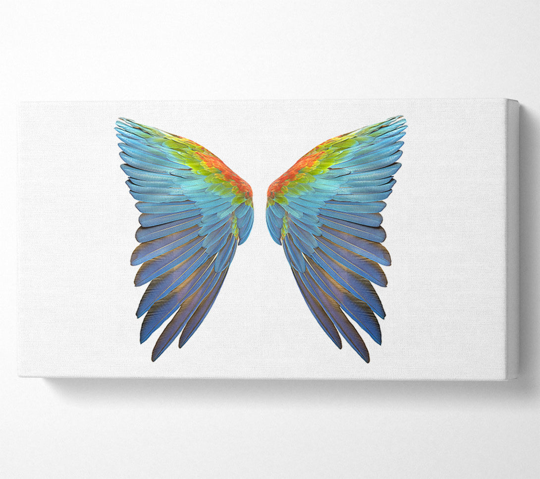  A Canvas Print of Parrot Vibrant wings Canvas Wall Art