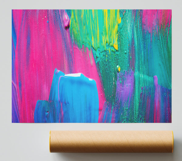 Bold Paint Strokes Poster