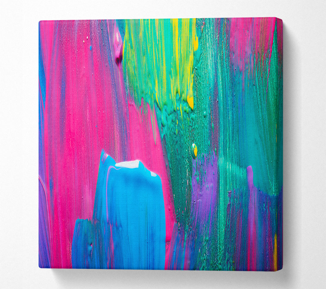  A Canvas Print of Bold paint strokes Canvas Wall Art