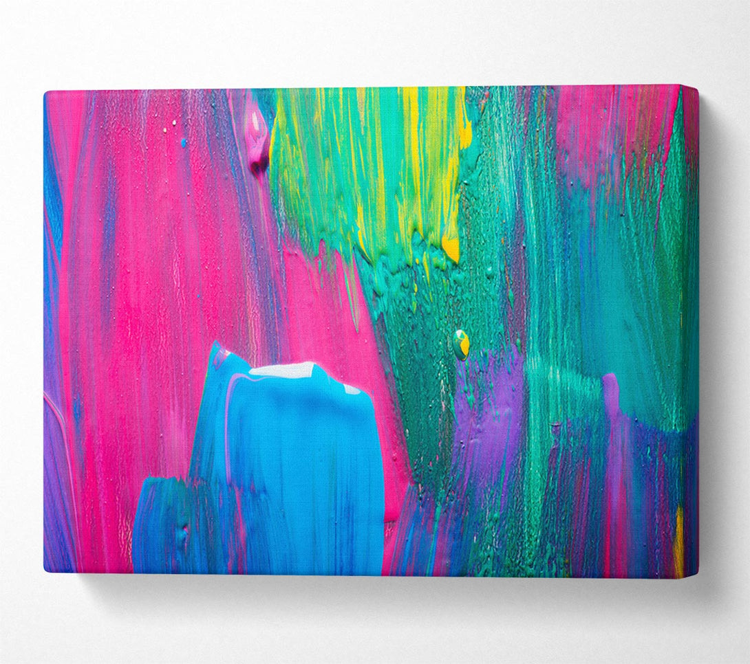  A Canvas Print of Bold paint strokes Canvas Wall Art