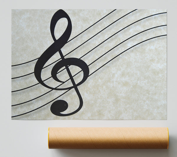 Treble Clef Note Giclee Print