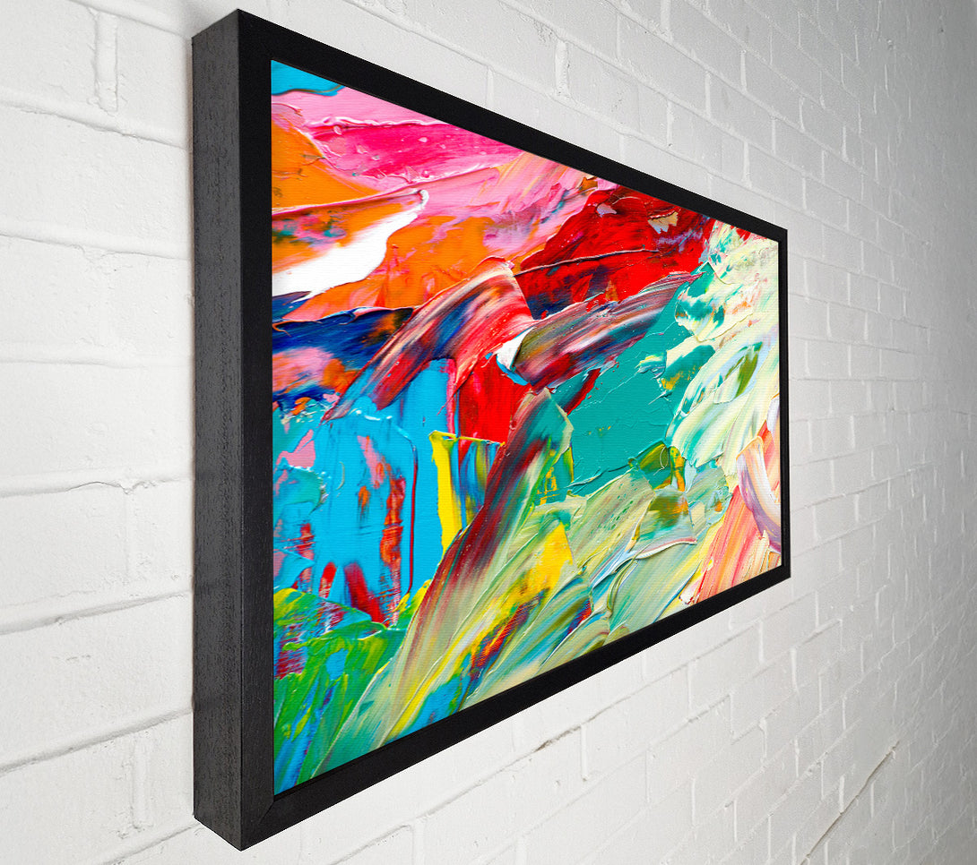  A Canvas Print of Textured paints Canvas Wall Art