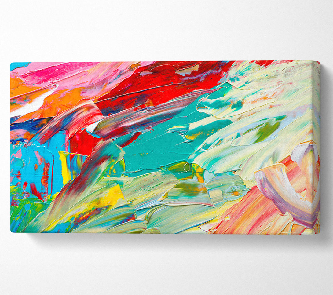  A Canvas Print of Textured paints Canvas Wall Art