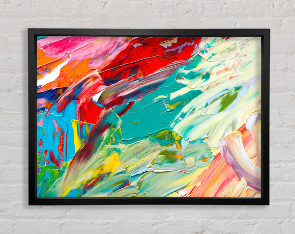 Textured paints Framed Print