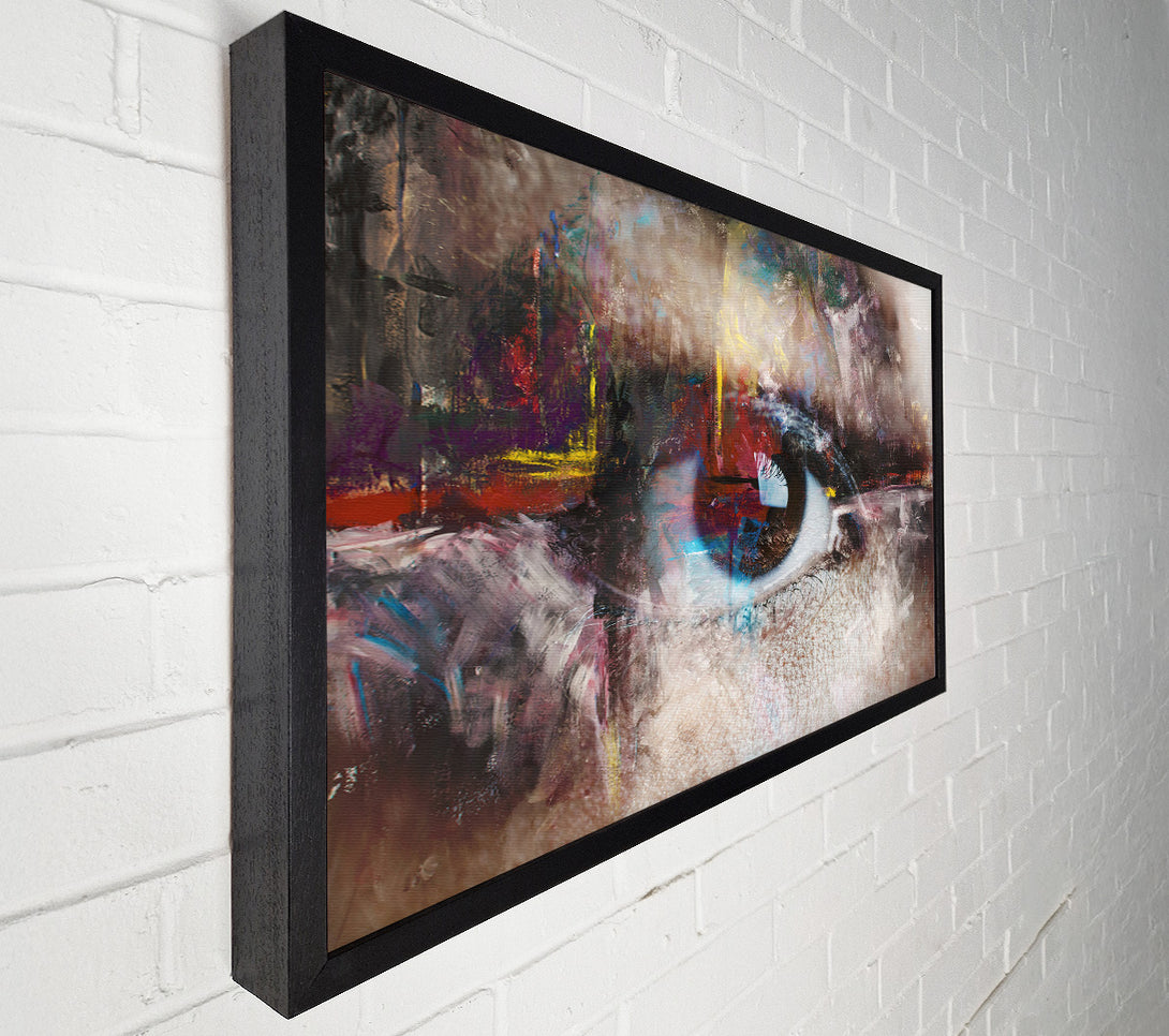  A Canvas Print of Abstract Painting and eye Canvas Print
