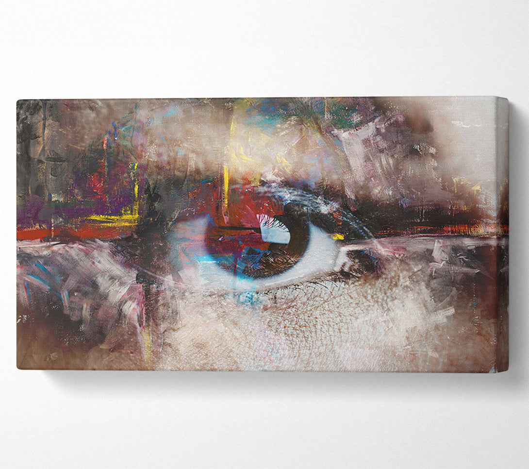  A Canvas Print of Abstract Painting and eye Canvas Print