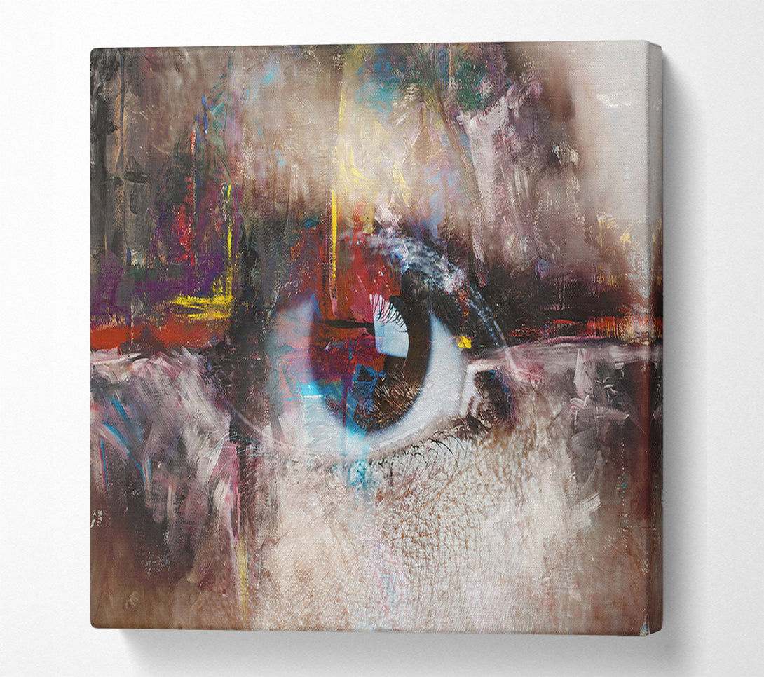  A Canvas Print of Abstract Painting and eye Canvas Print