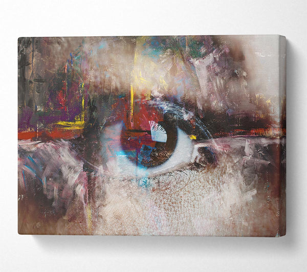  A Canvas Print of Abstract Painting and eye Canvas Print