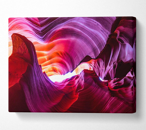  A Canvas Print of Colourful cave formations Canvas Art