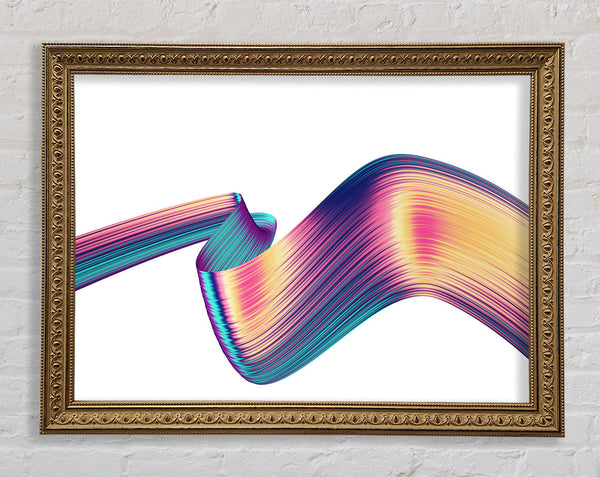 Colour ribbon moving Framed Print