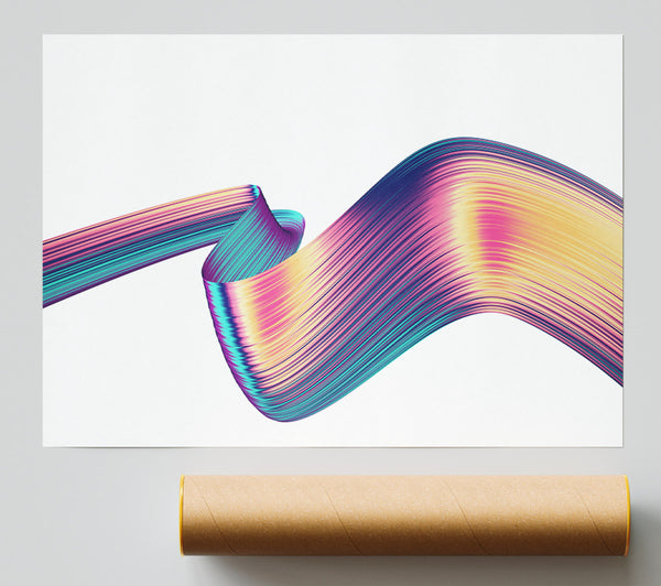Colour Ribbon Moving Giclee Print