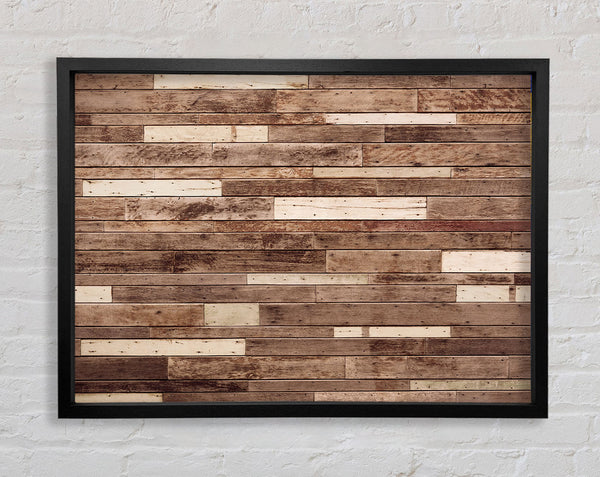 Planks of Horizontal wood Framed Print