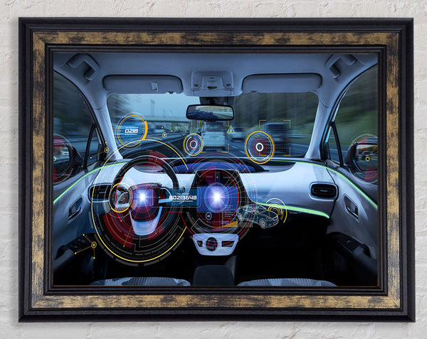 The car of the future Framed Print