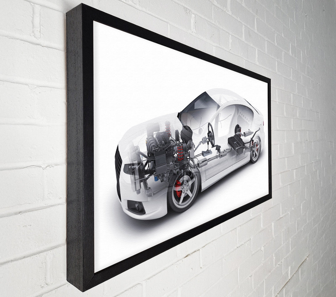  A Canvas Print of Inside of a car diafram Canvas Art