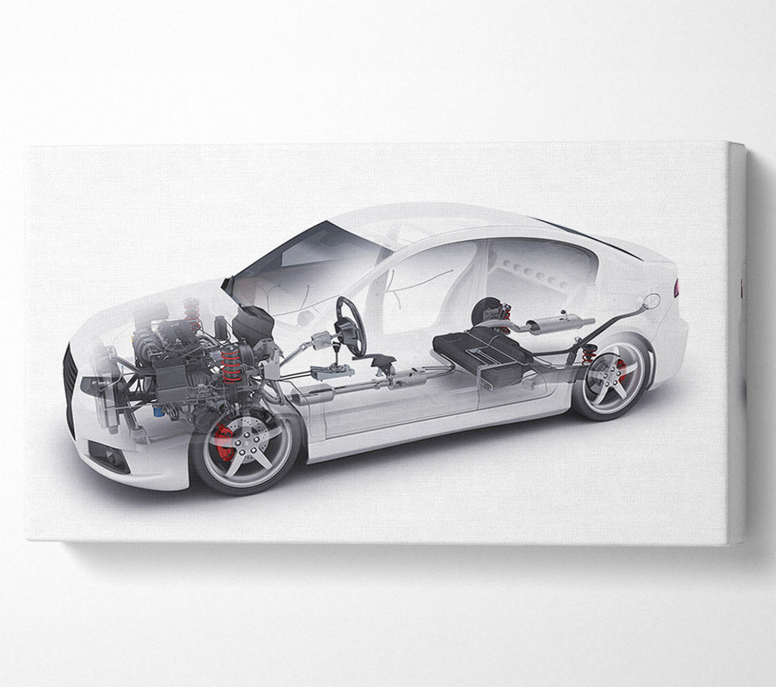  A Canvas Print of Inside of a car diafram Canvas Art