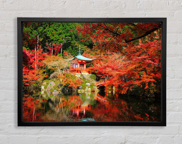 Oriental River in the woods Framed Print
