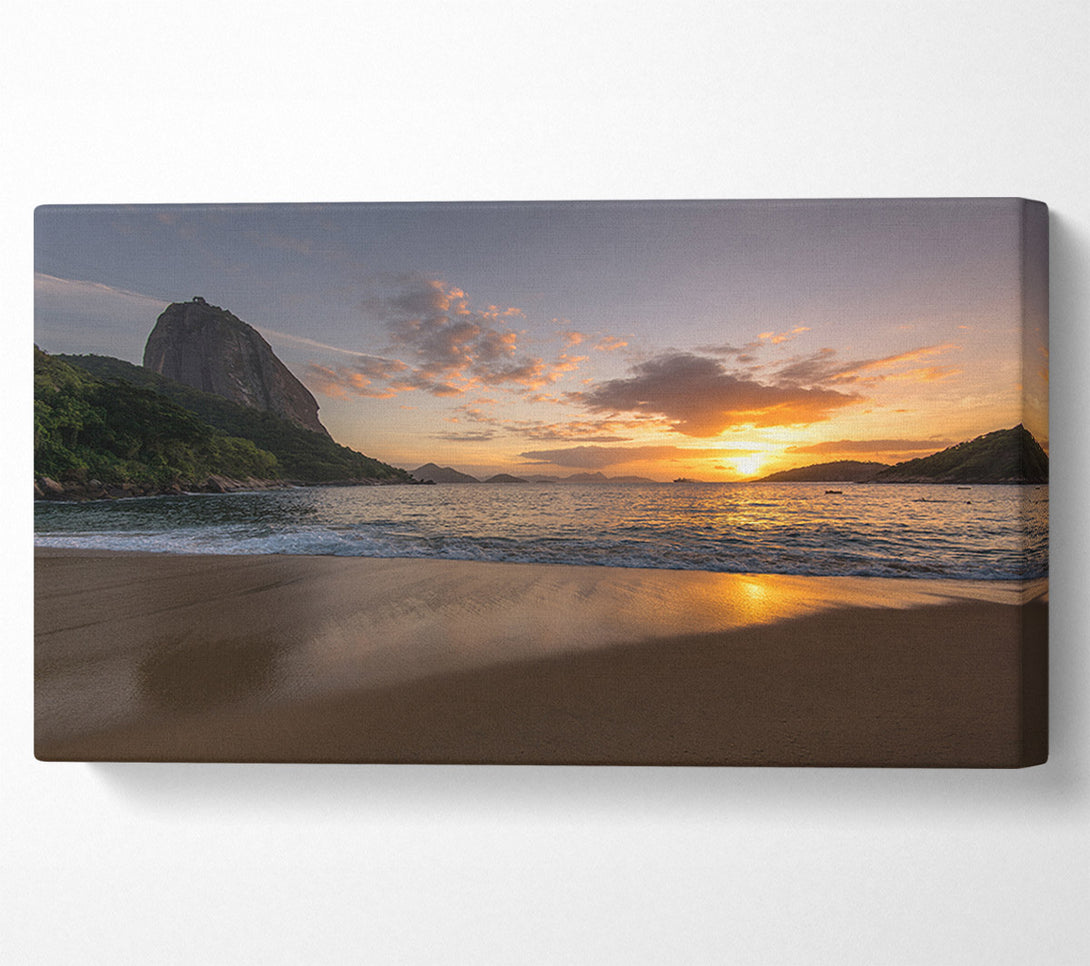  A Canvas Print of Spectaclar view at the beach Canvas Art