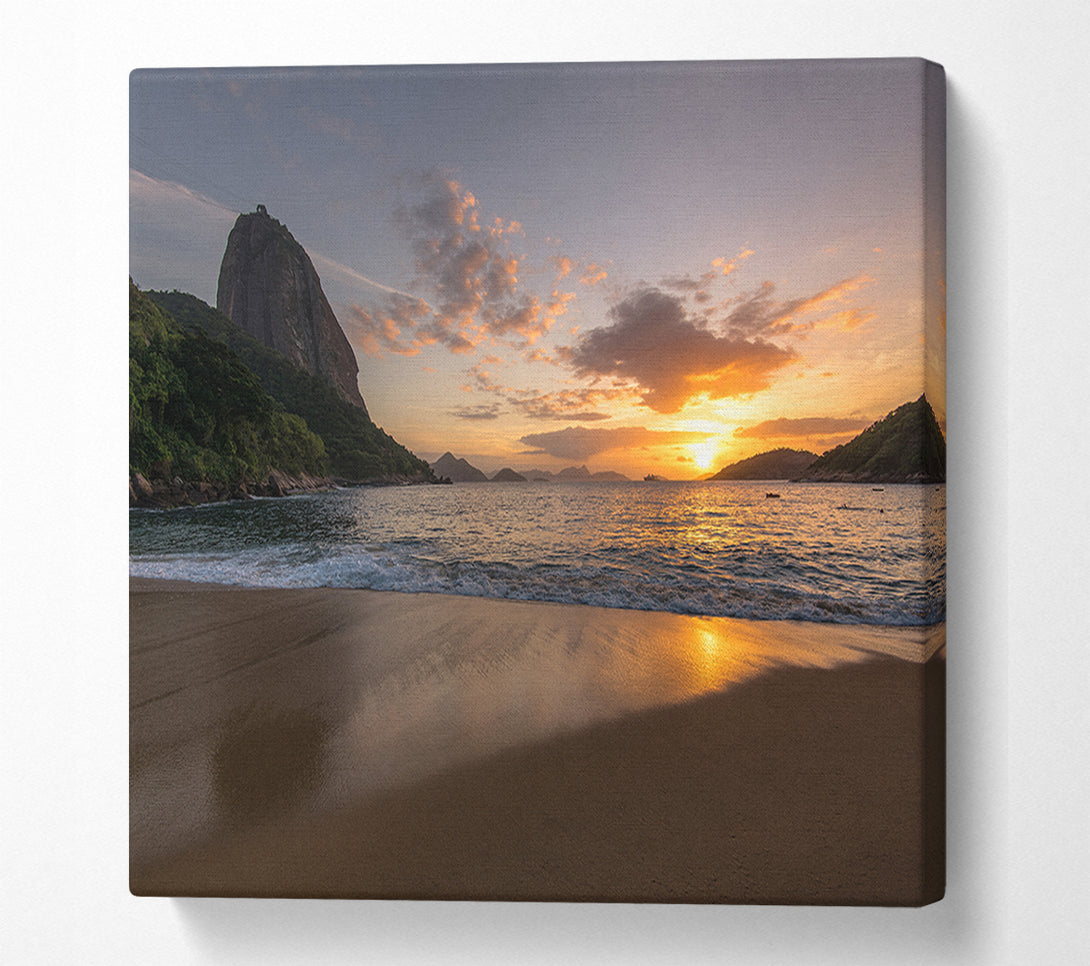  A Canvas Print of Spectaclar view at the beach Canvas Art