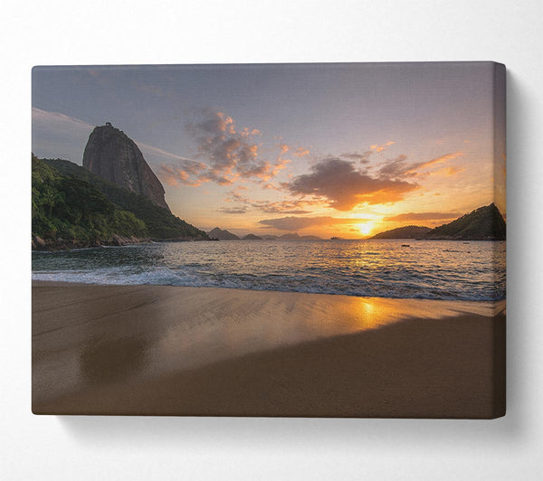  A Canvas Print of Spectaclar view at the beach Canvas Art